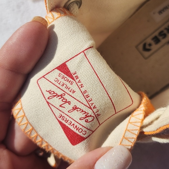 Unisex Vintage Orange Converse Sneakers - Picture 6 of 7